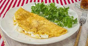 Kaşar cheese omelette