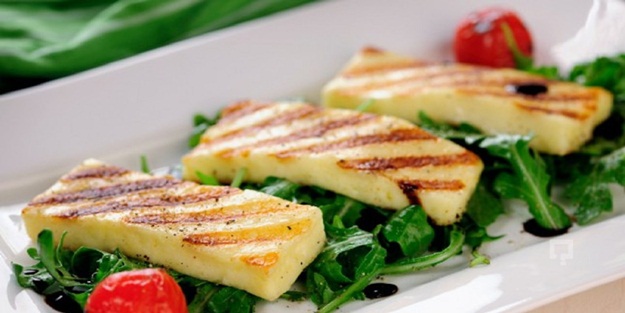 Fried halloumi