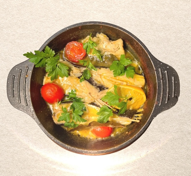 Butter-steamed turbot