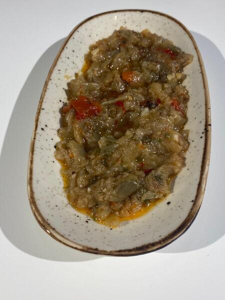 Roasted eggplant salad