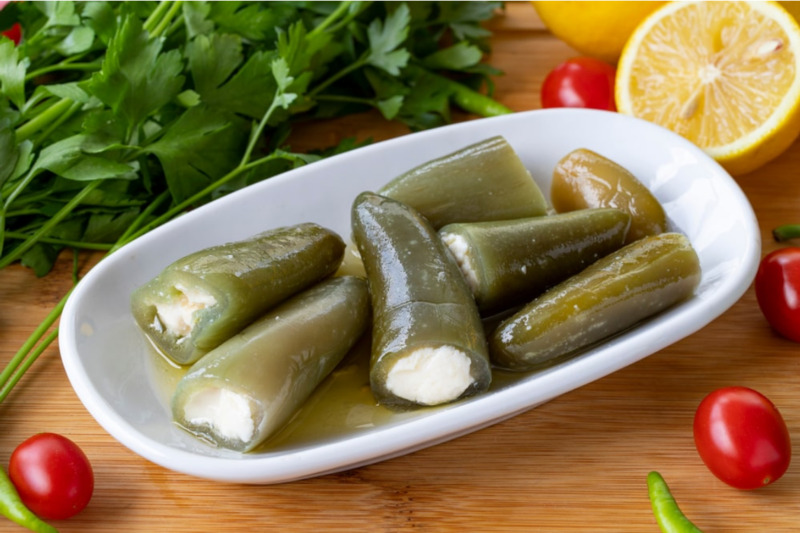 Cheese-stuffed jalapeño pepper