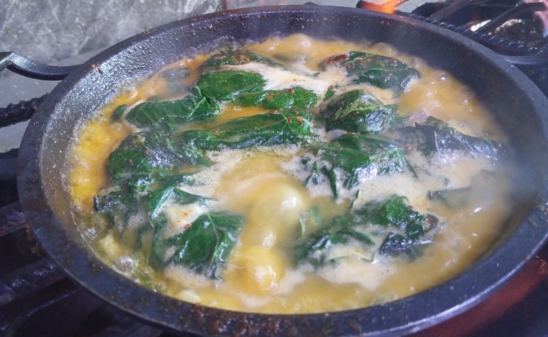 Steamed Bonito in a Cabbage Leaf
